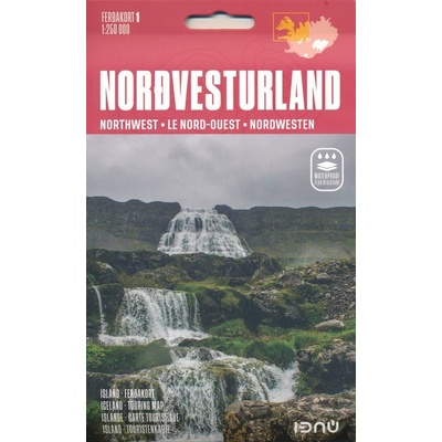 Mál og menning vydavatelství mapa Iceland northwest 1:250 t.