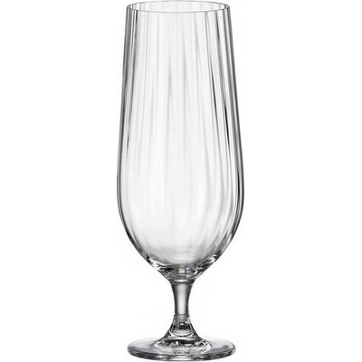 BOHEMIA COLUMBA OPTIC sklen pivo na stopce 2 x 470 ml