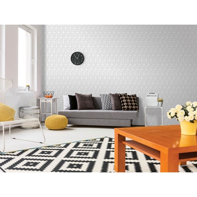 DIMEX ART Луксозна флизелинова тапета бели модерни цветя