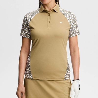 Dámska polokošeľa J.Lindeberg Ladies Chiara Polo Ladder White Kelp