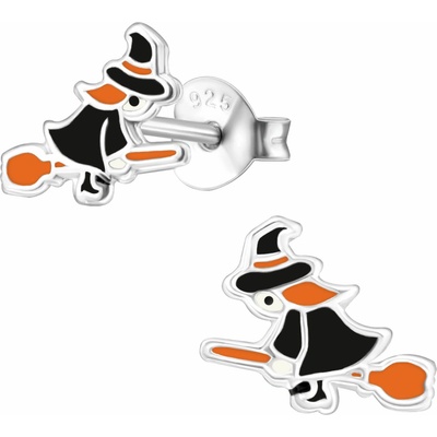 Majya Strieborné náušnice WITCH 10716