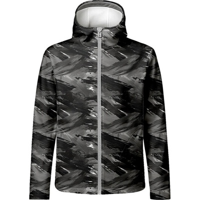 Takoy Panel se střihem 46 pánská softshell bunda abstrakt tmavý 10-NS-26223