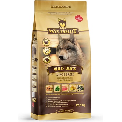 Wolfsblut Wild Duck Large Breed 12,5 kg kačica so zemiakmi