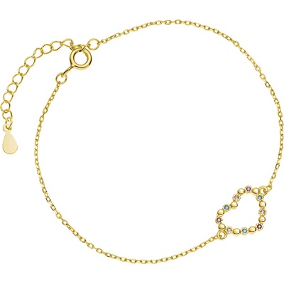 Olivie stříbrný SRDCE GOLD 5196