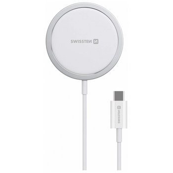 SWISSTEN Магнитно безжично зарядно Swissten MagSafe, 15W (22055530) (22055530)