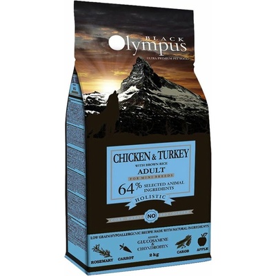 Black Olympus Adult Mini Chicken & Brown Rice 2 kg