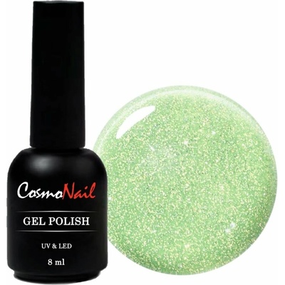 COSMONAIL gel lak Flashing Disco 040 Magical Green Shimmer 8 ml