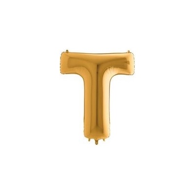 GRABO fóliový balónek PÍSMENO ZLATÉ T 102cm,40" nafukovací