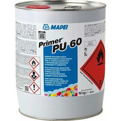 MAPEI Primer PU 60 polyuretánový penetračný náter na podlahy 10 kg Hnedá