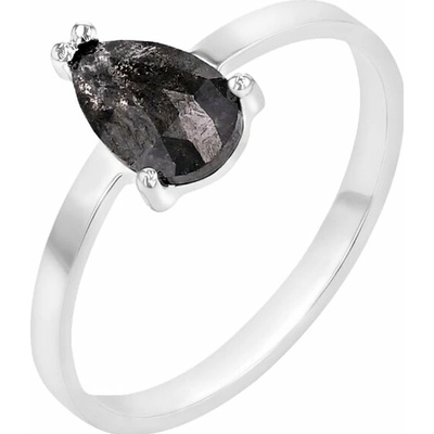 Eppi Prsteň s pear salt and pepper diamantom Erine R41491