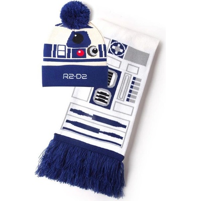 CurePink zimní dárkový set čepice a šála Star Wars