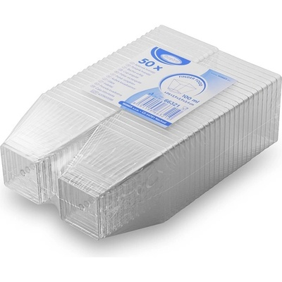 FINGERFOOD kelímek hranatý čirý 5,9x5,9x5,4cm 100ml á – Zboží Dáma