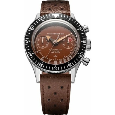 Nivada Grenchen Chronomaster Tropical - Brown Racing Strap