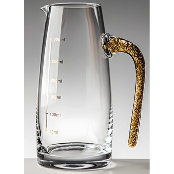 HARAHU Кристална кана с мерителна чашка - Златен / 300ml KP35432 (35432)