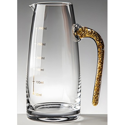 HARAHU Кристална кана с мерителна чашка - Златен / 300ml KP35432 (35432)