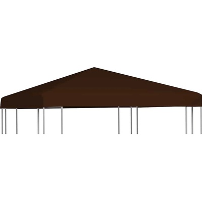 OMAXI 728322 Střecha na altán 310 g/m² 3 x 3 m hnědá