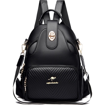 Дамска кожена раница с подвижна дръжка | Кожени раници дамски