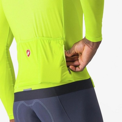 Castelli Espresso LS Electric lime/Deep green