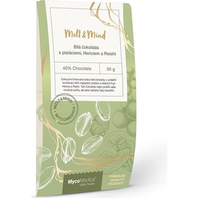 Mycomedica Bílá s pistáciemi Hericiem a Reishi 50 g