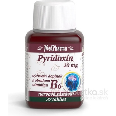 MedPharma Pyridoxin vitamin B6 20 mg 37 tabliet
