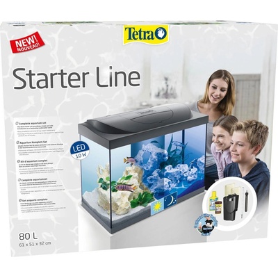 Tetra Starter Line LED akvárium černé 80 l