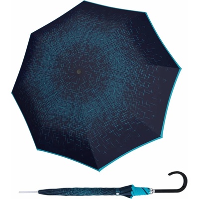 DOPPLER Carbonsteel Long Passion - dámský holový vystřelovací deštník modrá 714865P03