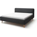 meise.möbel Антрацитно двойно легло 160x200 cm тапицирано с място за съхранение с включена подматрачна рамка Mattis - Meise Möbel (1792-99-4000)