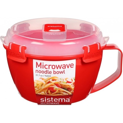 Sistema Microwav Dóza na nudle a hranolky červená 940 ml