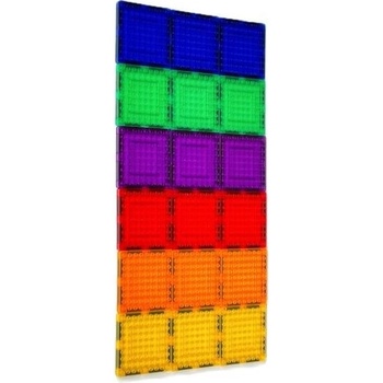 MAGBUILDER MAGPLUS Čtverce magnetické 7,5 x 7,5 cm 18 ks
