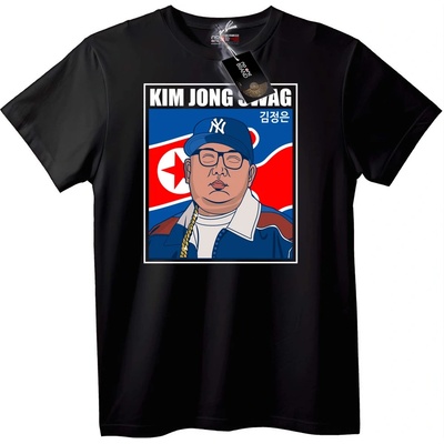 NOONEBRAND Тениска Kim Jong Swag - 7XL, White