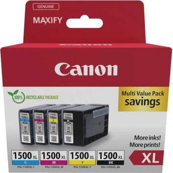 Canon Тонер, Canon, Tinte PGI-1500XL Multipack BKCMY, 4 цвята (9182B010)