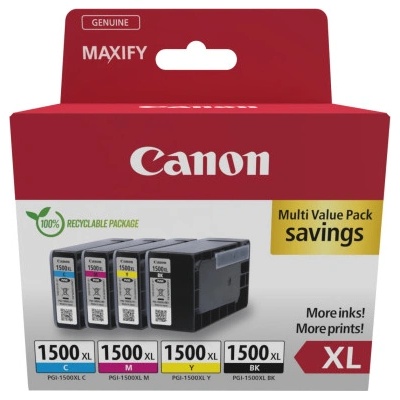 Canon Тонер, Canon, Tinte PGI-1500XL Multipack BKCMY, 4 цвята (9182B010)