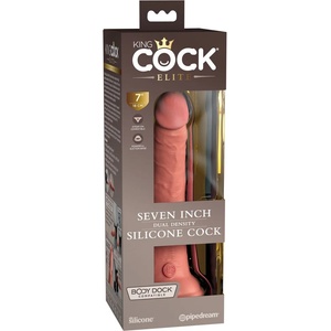 King Cock Elite - реалистично дилдо с вакуумна основа 18см - телесен цвят