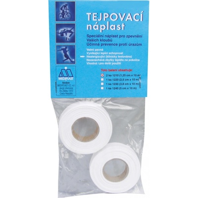 Mediplast 1210XT tejpovací náplast modrá 1,25cm x 10m 2 ks