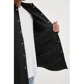 Purple brand Яке purple brand snap front shirt jacket в черно преходен модел m3078-cnbb125 (m3078.cnbb125)