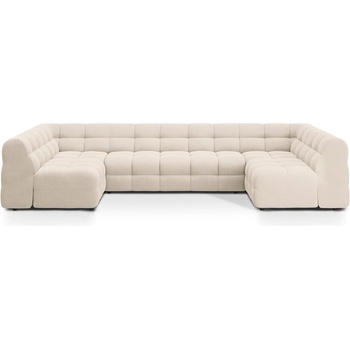 Micadoni Бежов ъглов диван (U форма) Kendal - Micadoni (MIC_U_137_F1_KENDAL1)