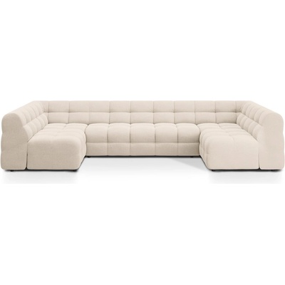 Micadoni Бежов ъглов диван (U форма) Kendal - Micadoni (MIC_U_137_F1_KENDAL1)