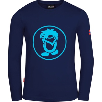 Trollkids Детска блуза с дълъг ръкав Trollkids Kid's Troll Longsleeve - Navy / Medium Blue - размер 98 (EU) (704-1807-0412)