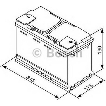 Bosch S5A 12V 80Ah 800A 0 092 S5A 110