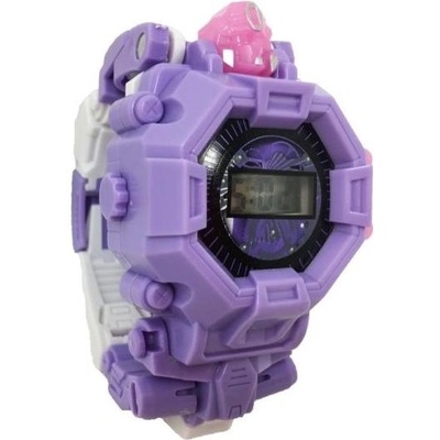 RAYA TOYS Детски електронен часовник Raya Toys - Робот Трансформер, лилав (510123612)