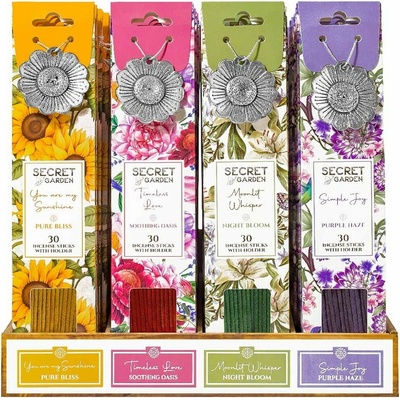 ARÔME Secret garden vonné tyčinky + kovový držiak Night Bloom 30 ks