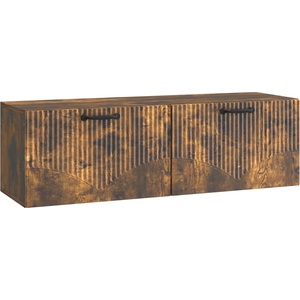vidaXL Стенно монтиран ТВ шкаф 98 x 31 x 30 cm Опушен дъб (899070)