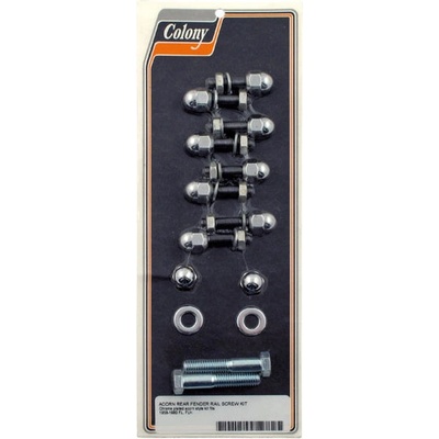 Colony, sada skrutiek na zadné blatníky. Chróm