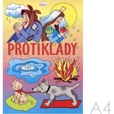 Omaľovánka A4 Litera Protiklady
