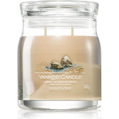 Yankee Candle Amber & Sandalwood ароматна свещ 368 гр
