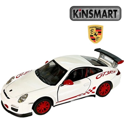 Kinsmart Porsche 911 GT3 RS bílé 1:36