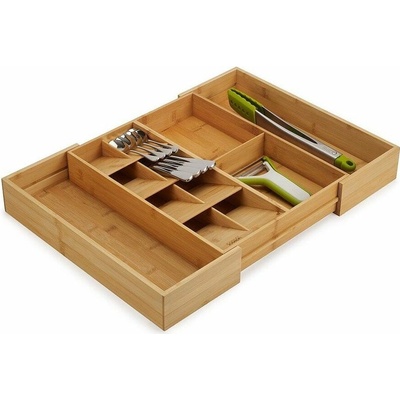 Nastaviteľný bambusový príborník do zásuvky v prírodnej farbe 32 x 40 cm DrawerStore Bamboo – Joseph Joseph