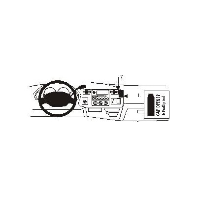 Brodit ProClip montážna konzola na palubnú dosku pre Ford F-Series 350 99-04, 852607