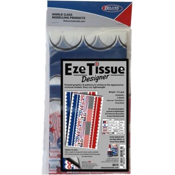 Deluxe Materials Eze Tissue хартия за покриване 13.5g/m2 75x50 с шарки (2бр)