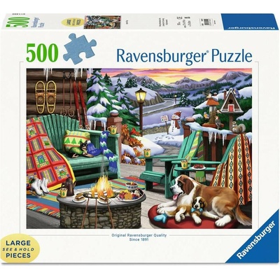 RAVENSBURGER Útulná místa Po celém dnu XXL 500 dielov